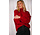 JULIANIA pull col roulé bordeaux