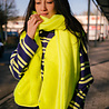 AMERICAN VINTAGE ZINA écharpe jaune fluo AMERICAN VINTAGE ZINA écharpe jaune fluo