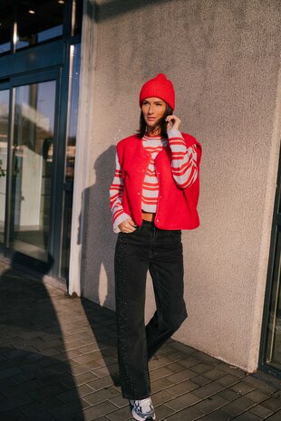 HOK veste sans manches rouge