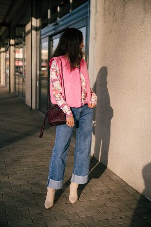 YELENE veste sans manches rose