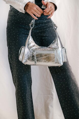 THE KOOPLES AMELIA sac argenté THE KOOPLES AMELIA sac argenté