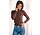 EDITH pull col roulé chocolat