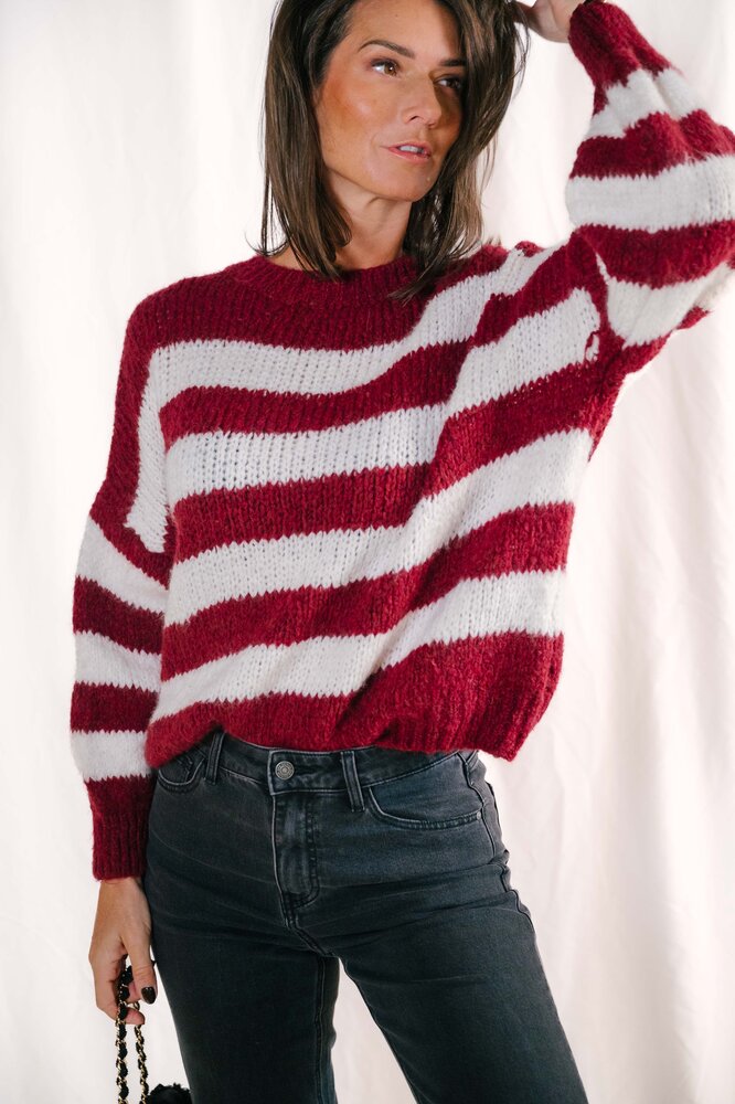 NESSA pull bordeaux NESSA pull bordeaux