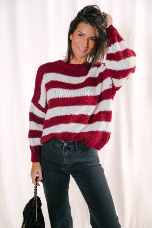 NESSA pull bordeaux NESSA pull bordeaux