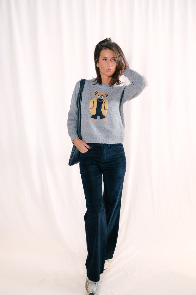 MIMI pull nounours gris MIMI pull nounours gris