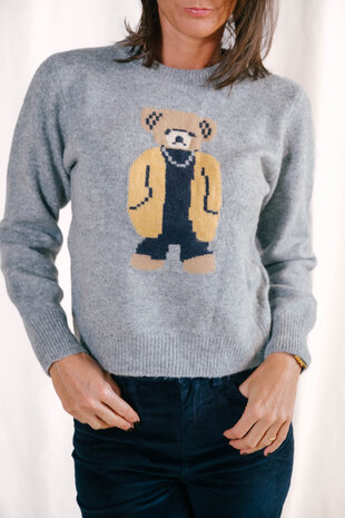 MIMI pull nounours gris MIMI pull nounours gris