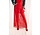 DELINA jupe longue en dentelle rouge