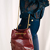 ORLA sac croco bordeaux ORLA sac croco bordeaux