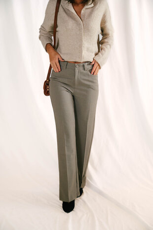 SARAH pantalon beige à carreaux SARAH pantalon beige à carreaux