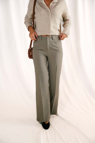 SARAH pantalon beige à carreaux SARAH pantalon beige à carreaux