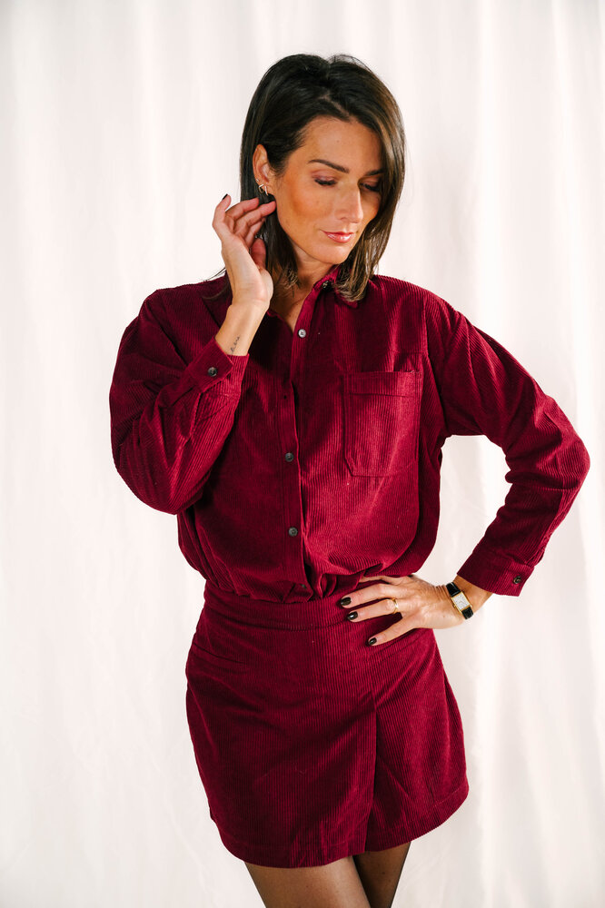 ANAWEL chemisier bordeaux ANAWEL chemisier bordeaux