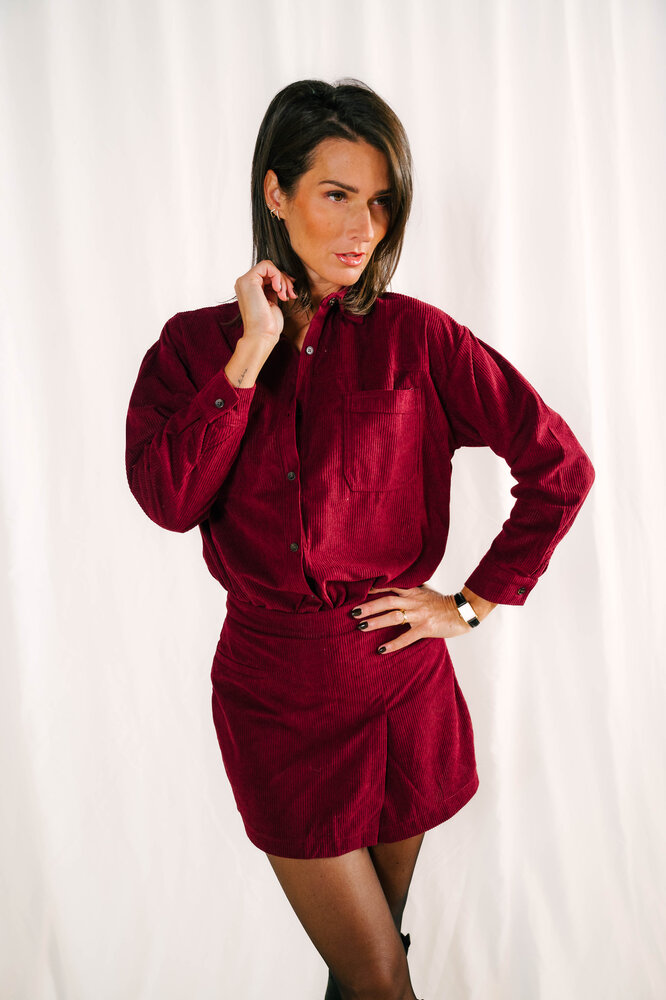 ANAWEL chemisier bordeaux ANAWEL chemisier bordeaux