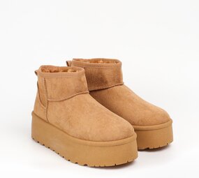 RIANA bottines fourrées plateforme