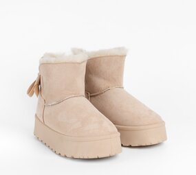 DAY bottines fourrées beige
