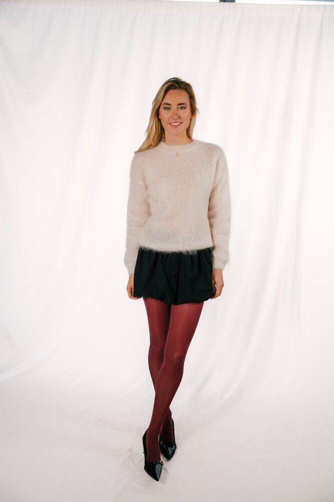 LISA jupe short boule noire LISA jupe short boule noire