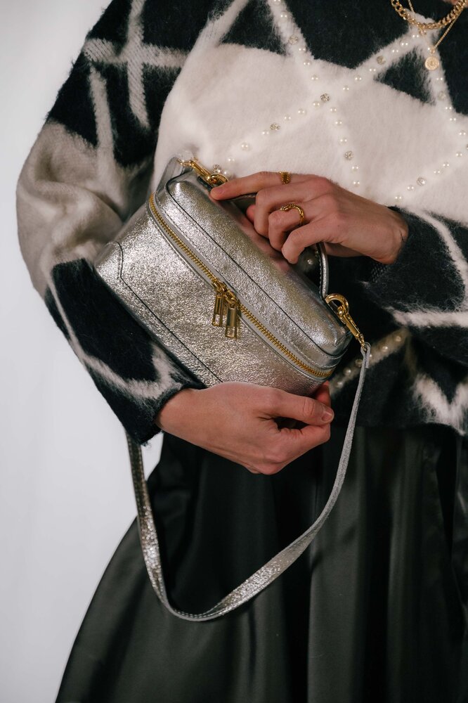 Sac argenté brillant VANITY Sac argenté brillant VANITY