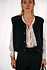 YELENE veste sans manches noire YELENE veste sans manches noire