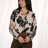 ELLINA blouse noir et blanche a fleurs ELLINA blouse noir et blanche a fleurs
