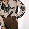ELLINA blouse noir et blanche a fleurs ELLINA blouse noir et blanche a fleurs