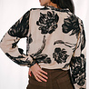 ELLINA blouse noir et blanche a fleurs ELLINA blouse noir et blanche a fleurs