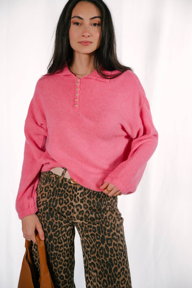 SELMIA pull rose bonbon SELMIA pull rose bonbon