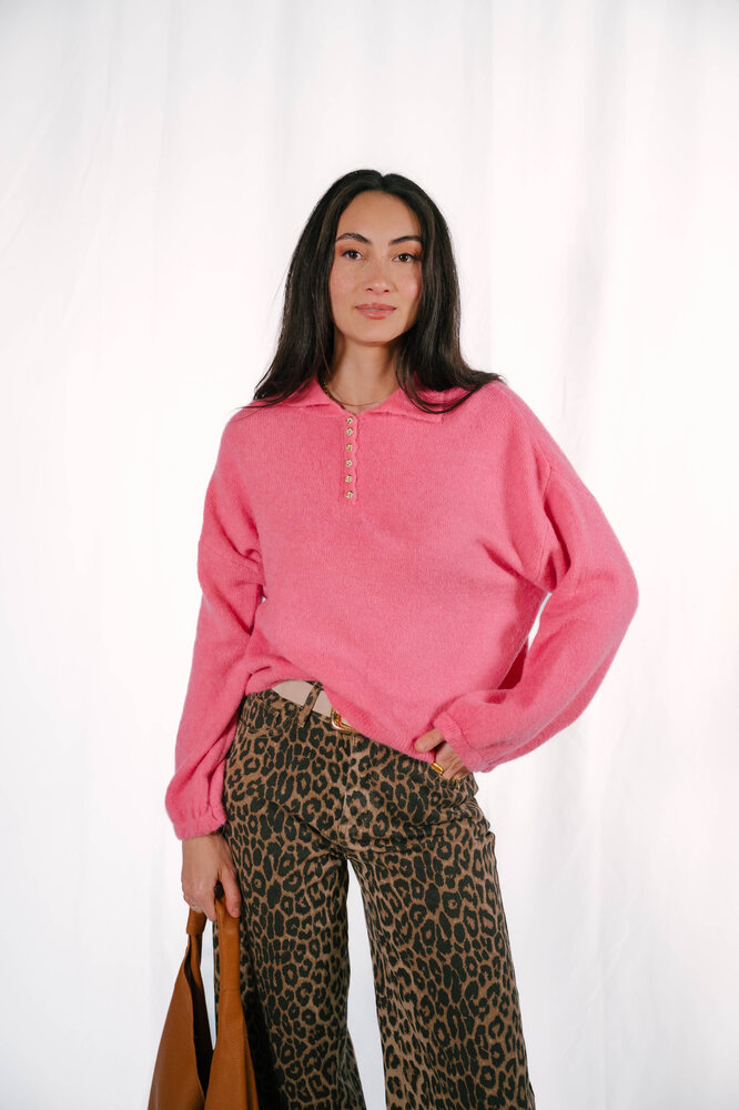 SELMIA pull rose bonbon SELMIA pull rose bonbon
