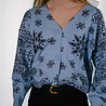 BENNY gilet bleu imprimé bandana BENNY gilet bleu imprimé bandana