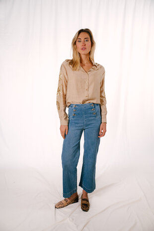 LILI chemisier beige