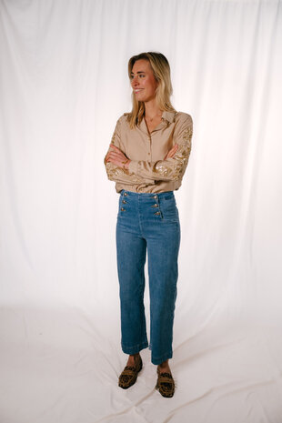 LILI chemisier beige