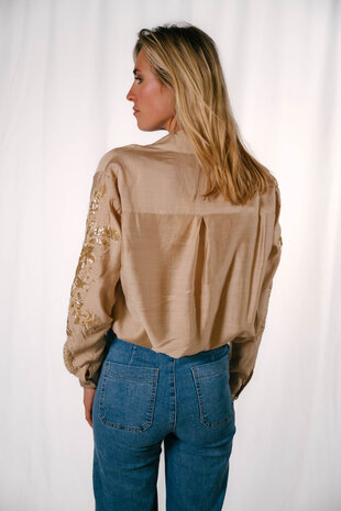 LILI chemisier beige