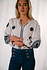 MAIA blouse blanche et marine MAIA blouse blanche et marine
