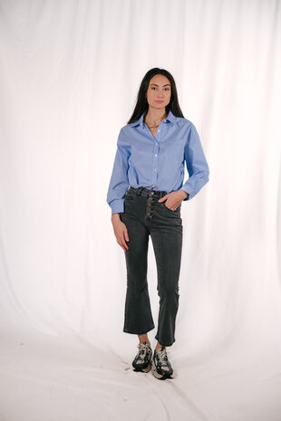 VIVI chemisier a lignes bleu VIVI chemisier a lignes bleu