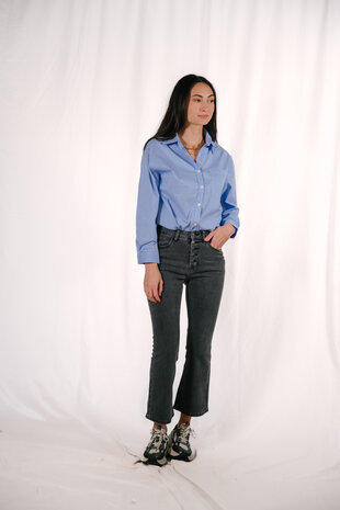 VIVI chemisier a lignes bleu VIVI chemisier a lignes bleu