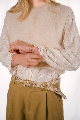 AMIANE chemisier crème