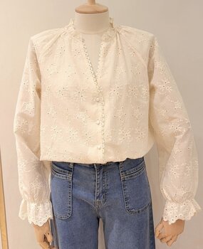 AMIANE chemisier crème