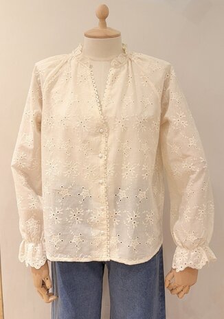 AMIANE chemisier crème