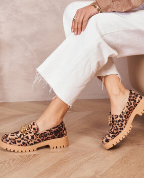 BALDIN mocassins leopard