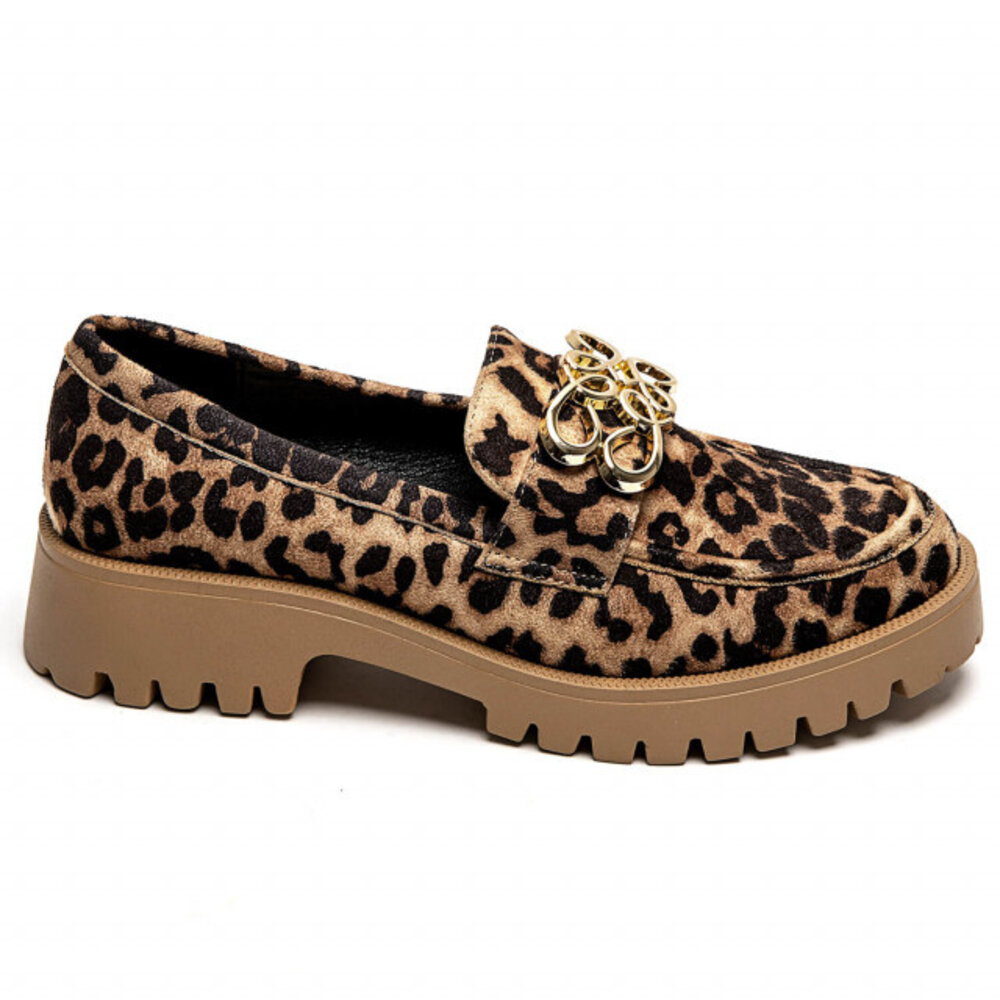 BALDIN mocassins leopard
