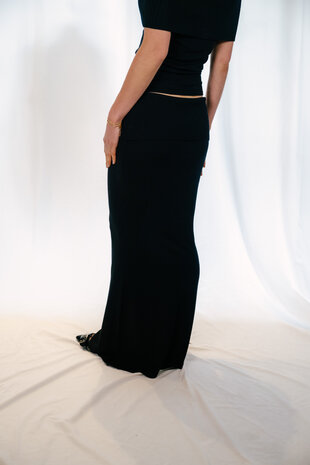 CLARA jupe longue noire