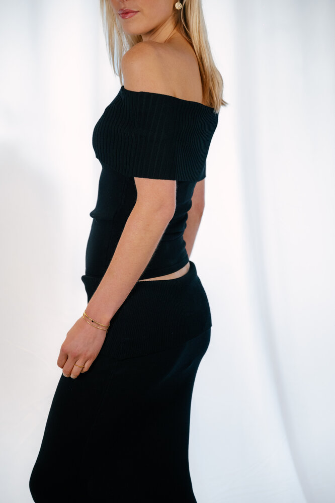 CLARA jupe longue noire CLARA jupe longue noire