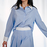JENNIE chemise courte à rayures bleu JENNIE chemise courte à rayures bleu