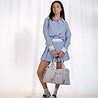 CAPUCIA sac large en daim blanc CAPUCIA sac large en daim blanc