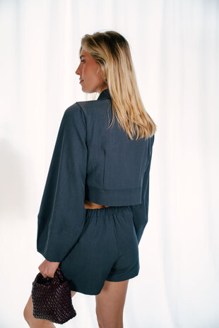 GRISELDA veste légère bleu gris GRISELDA veste légère bleu gris