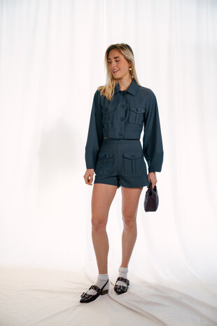 GRISELDA short bleu gris GRISELDA short bleu gris