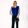 YELENE veste sans manches bleu roi YELENE veste sans manches bleu roi