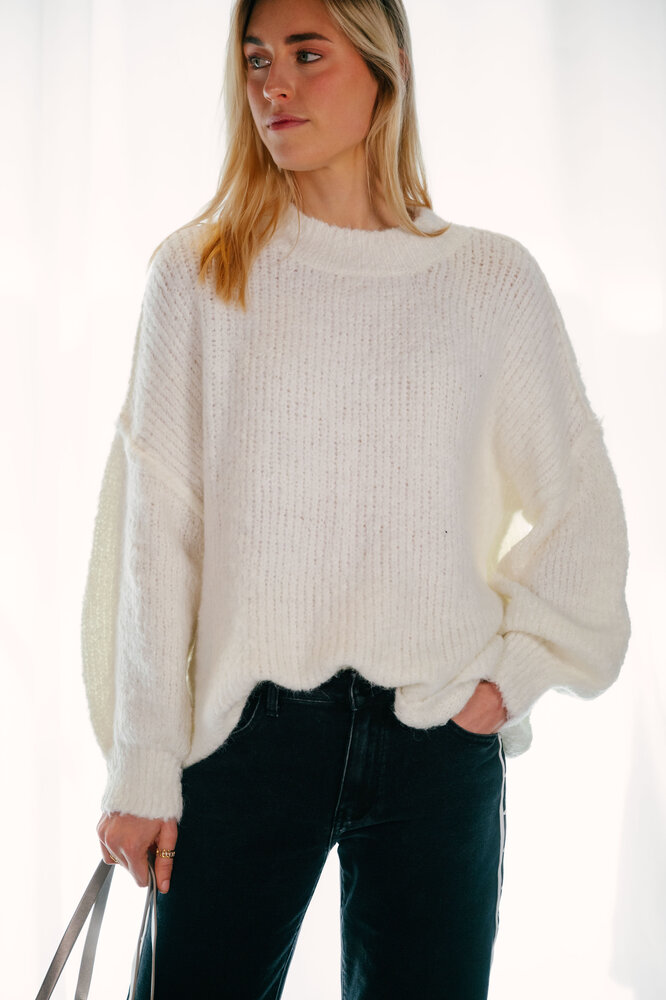 ERINE pull en laine écru
