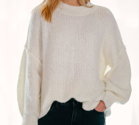ERINE pull en laine écru