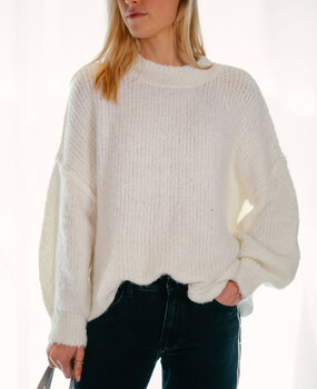ERINE pull en laine écru