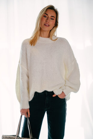 ERINE pull en laine écru