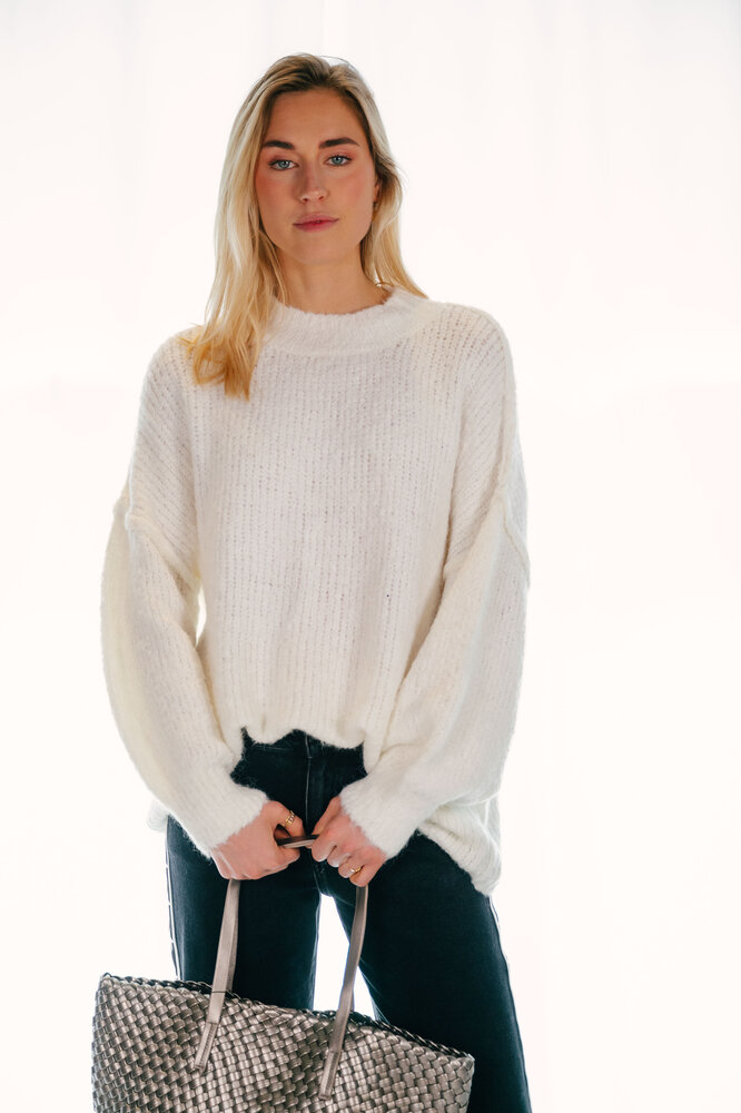 ERINE pull en laine écru